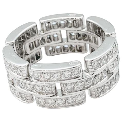 Cartier, Maillon Panthère. Bague en or blanc 750/1000, c